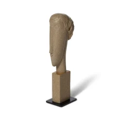 Amedeo Modigliani: Green Tête Sculpture
