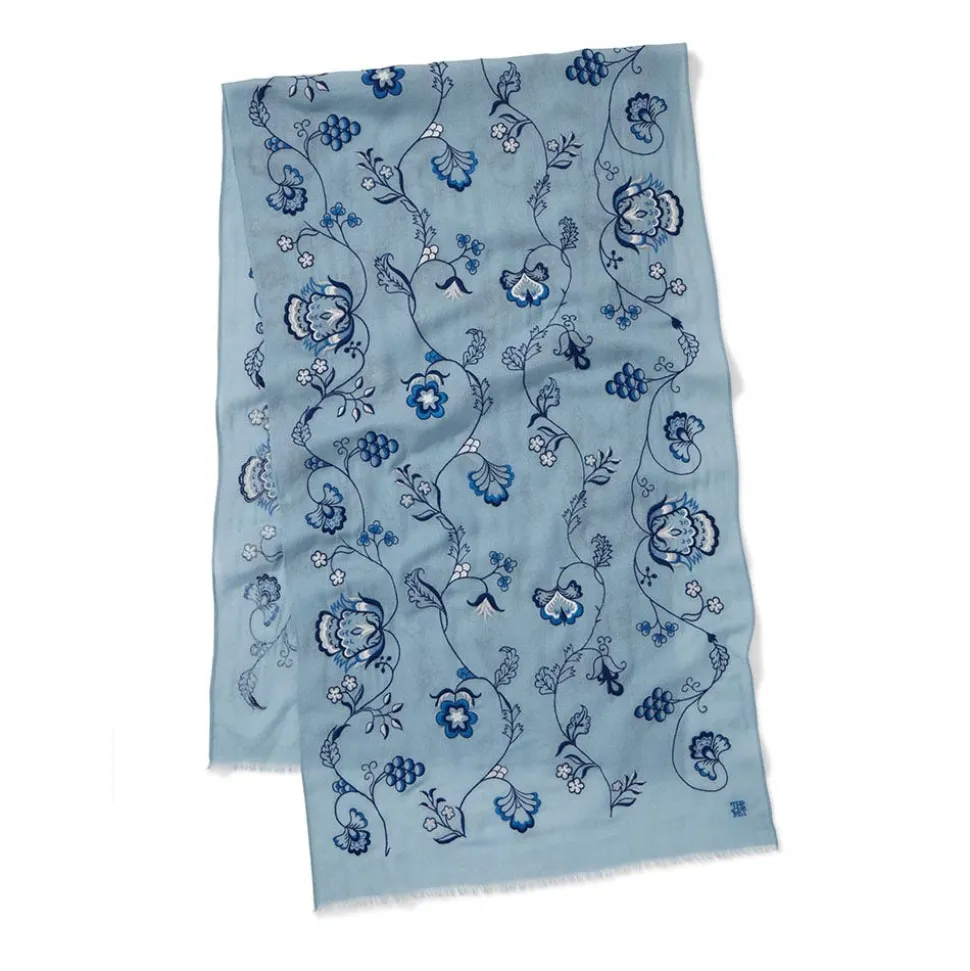 American Vines Embroidered Shawl