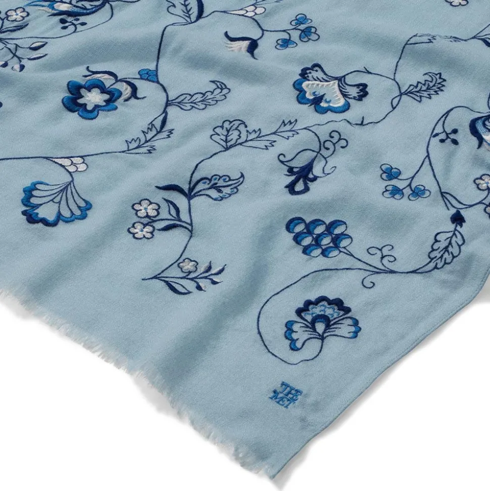 American Vines Embroidered Shawl