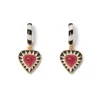 Atef Crown Huggie Charm Earrings