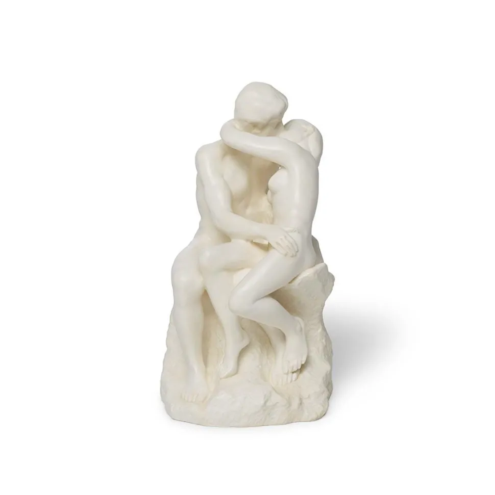 Auguste Rodin: The Kiss Medium White Sculpture