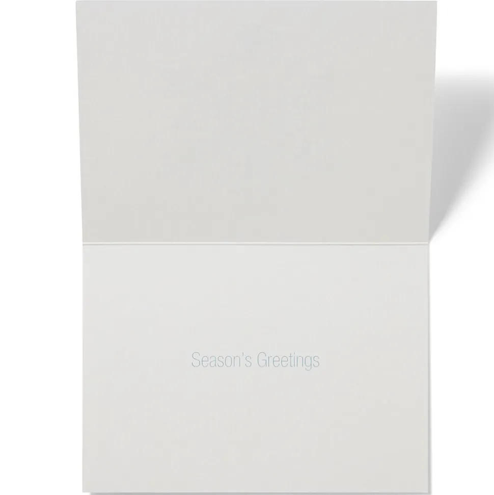Bentley: Snow Crystal Fine Holiday Cards with Lined Envelopes and Foil Seals