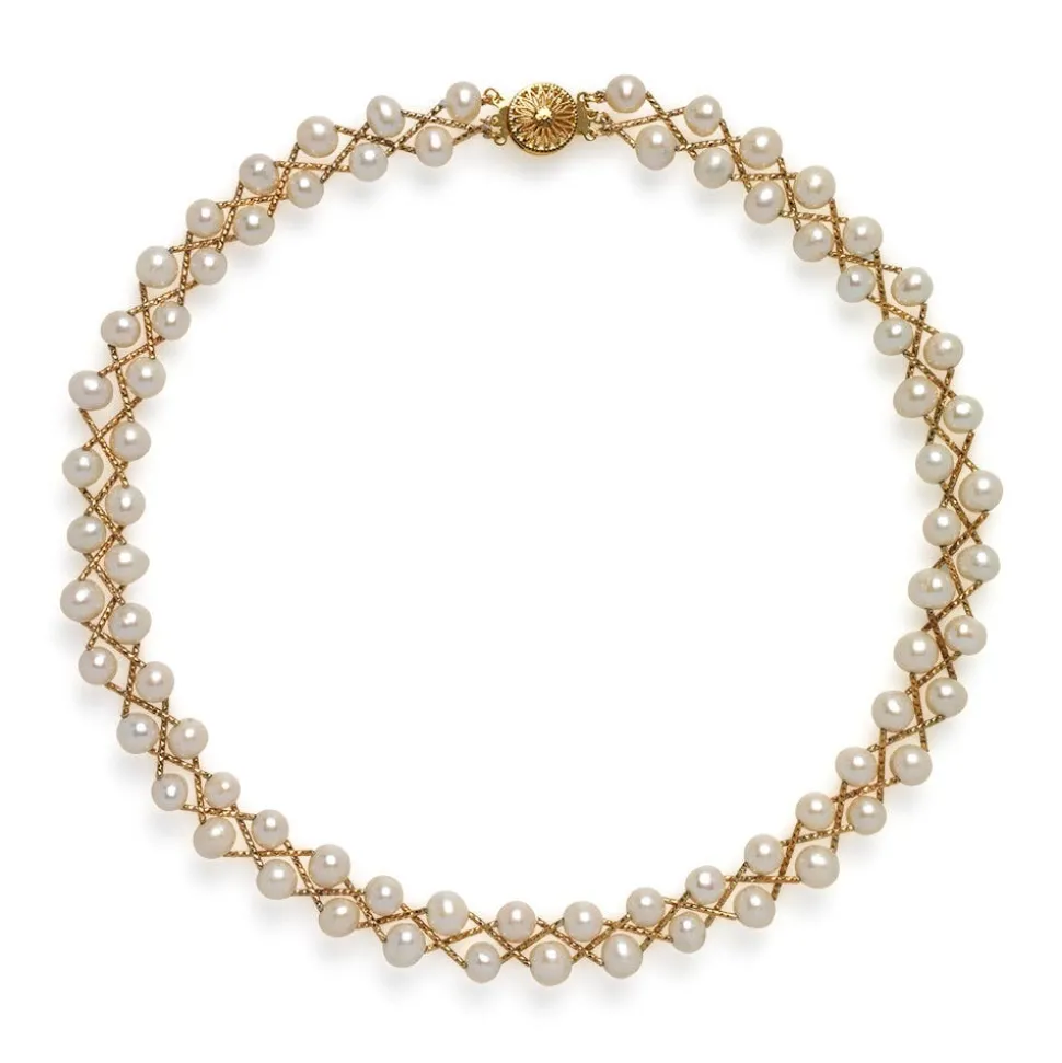 Braided Pearl Necklace