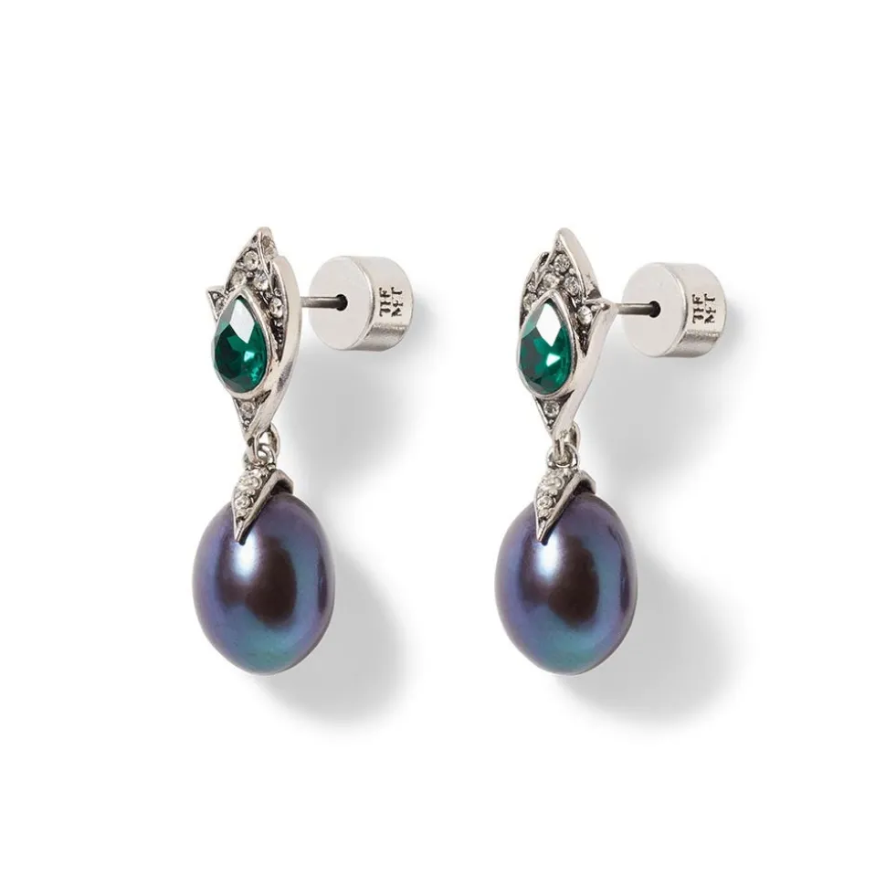 Chelsea Peacock Pearl Necklace and Drop Earrings Set