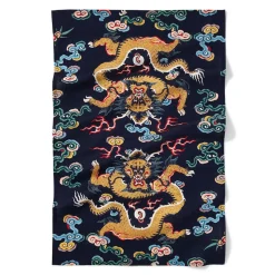 Chinese Dragon Rank Badge Apron and Tea Towel Set