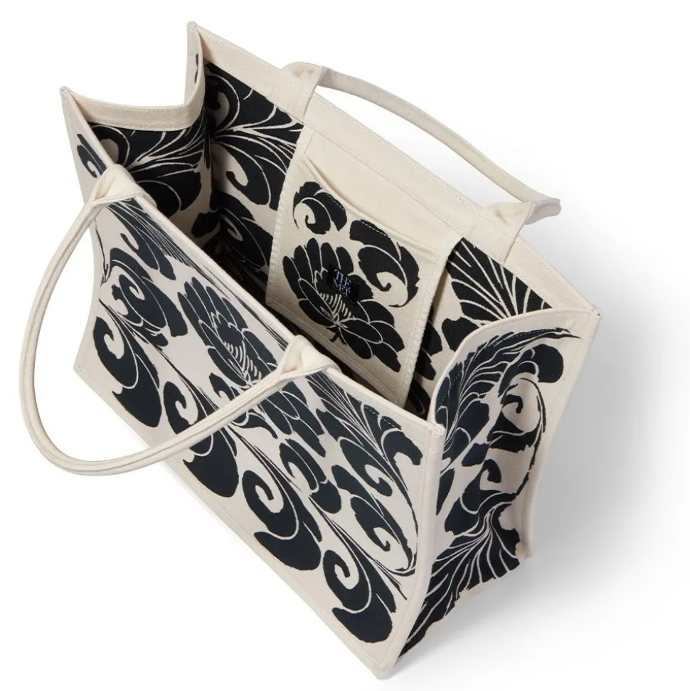 Chinese Peony Oversize Structured Tote