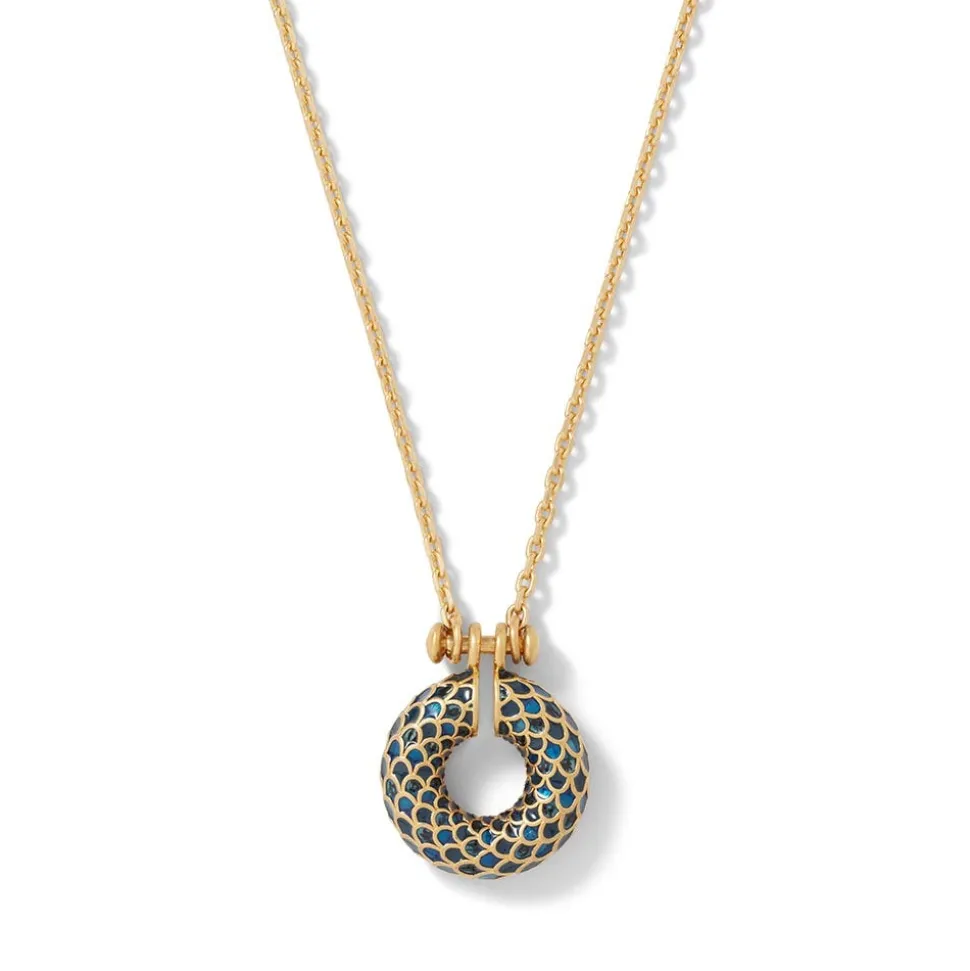 Egyptian Feather Pendant Necklace