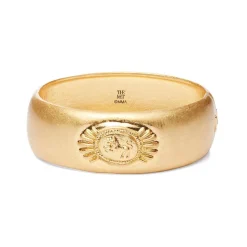 Etruscan Lion Hinged Cuff Bracelet
