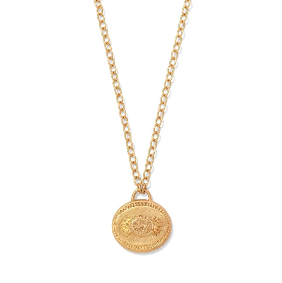 Etruscan Lion Pendant Necklace