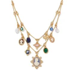 European Cameo Charm Necklace