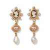 European Cameo Drop Earrings
