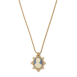 European Cameo Pendant Necklace