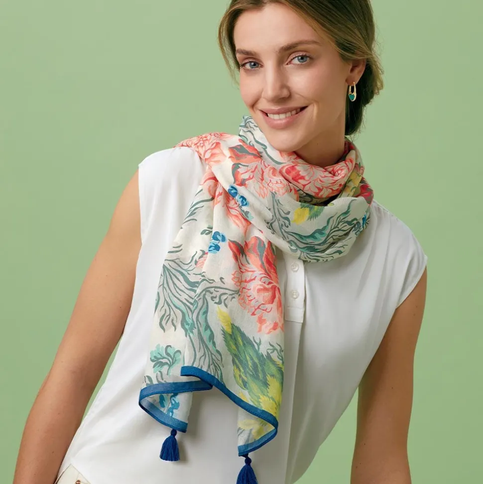 European Floral Shawl