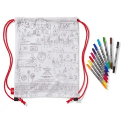 Favorite Galleries of The Met Color & Learn Washable Kids' Drawstring Backpack