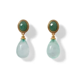 French Serpent Drop Earrings