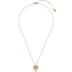 French Wreath Bow Pendant Necklace