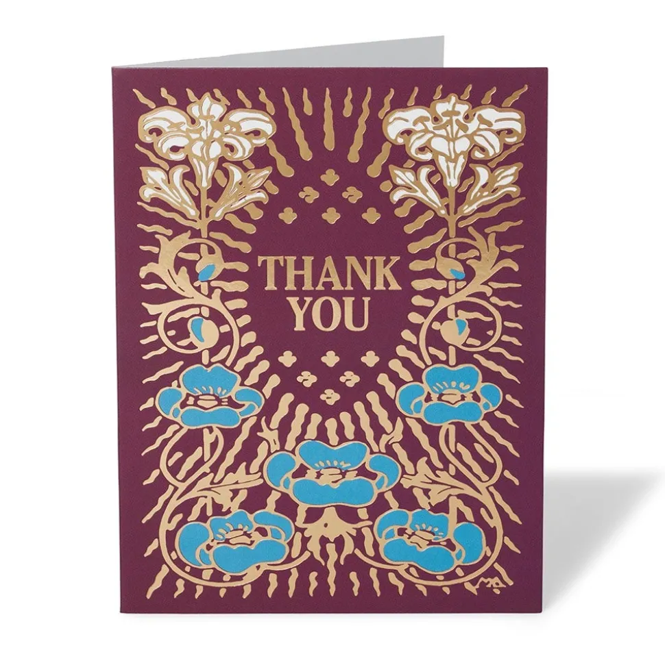 Gilded Book Covers Thank-You Cards