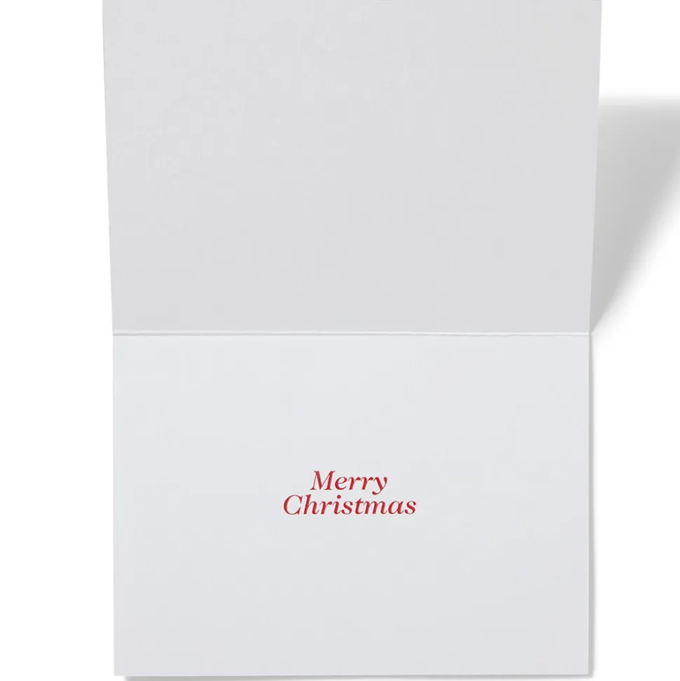 Gordon: Santa Riding Reindeer Fine Holiday Cards