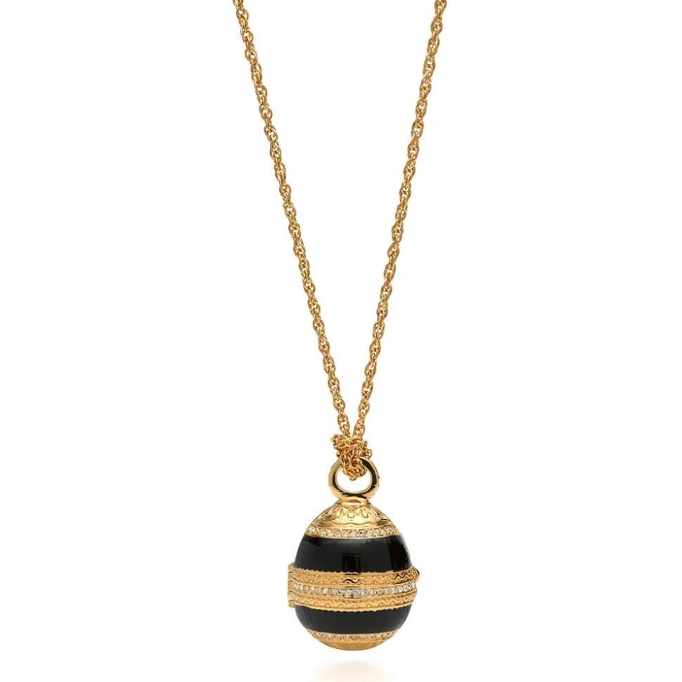 Hand-Enameled Egg Pendant Watch