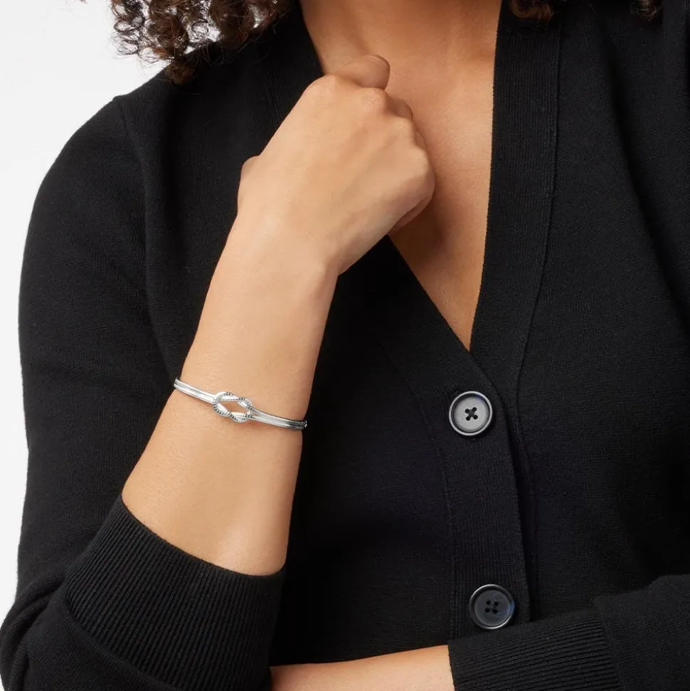Herakles Knot Hinged Bangle