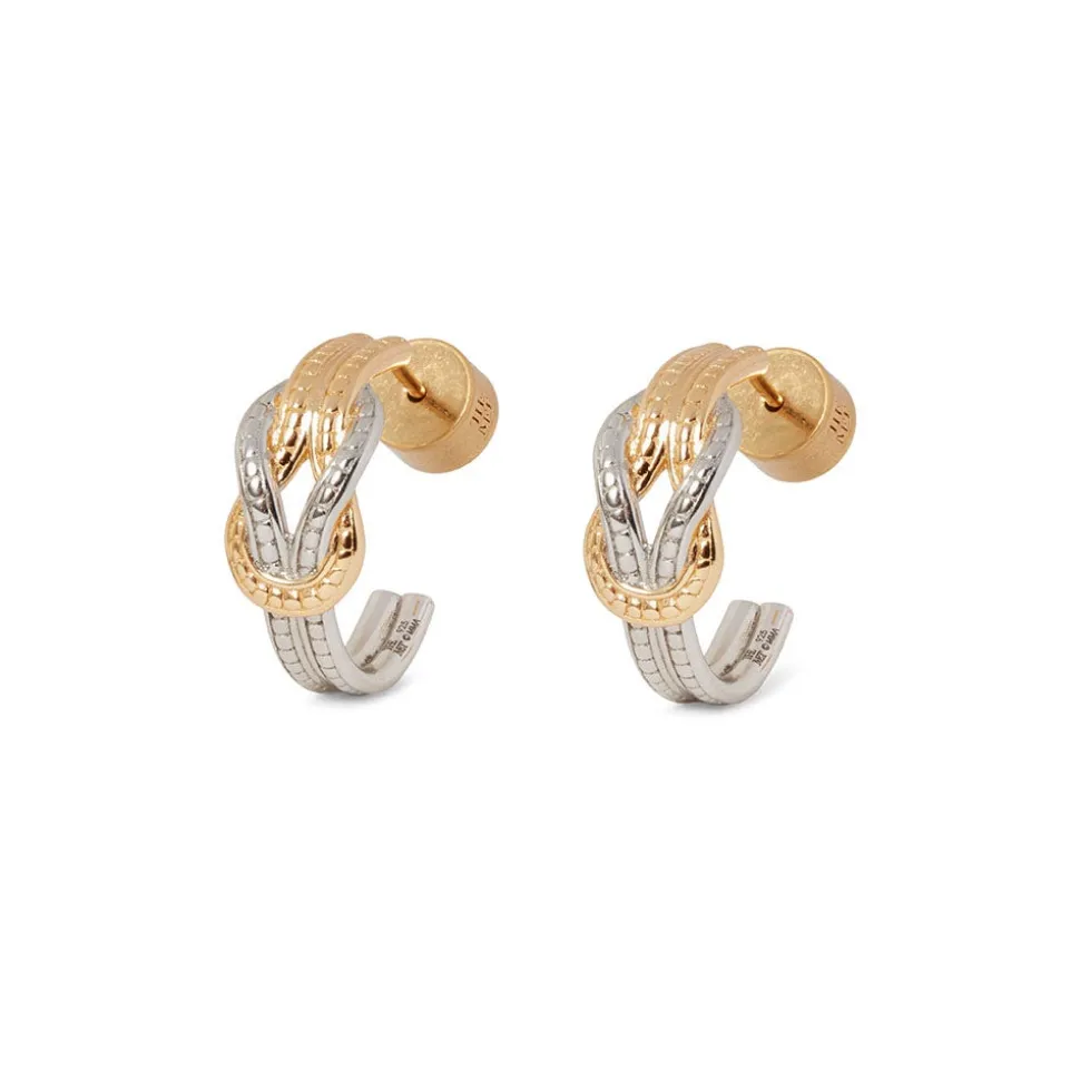 Herakles Knot Hoop Earrings