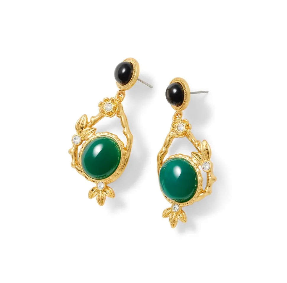 Japanese Imari Statement Drop Earrings