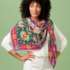 Kashan Carpet Square Scarf