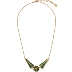 Lotus Pagoda Plique-à-Jour Pendant Necklace