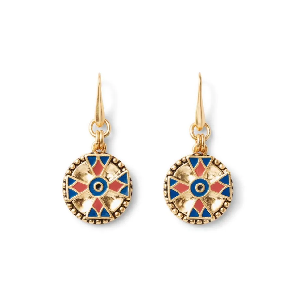 Medieval Byzantine Statement Necklace and Drop Earrings Set