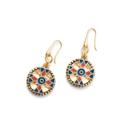 Medieval Byzantine Statement Necklace and Drop Earrings Set