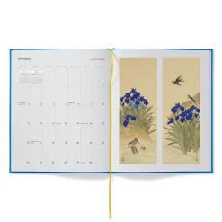 Met Irises Clothbound Monthly Calendar 2025