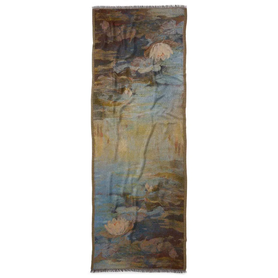 Monet Bridge and Water Lilies Shawl
