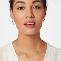 Moon and Star Hoop Earrings