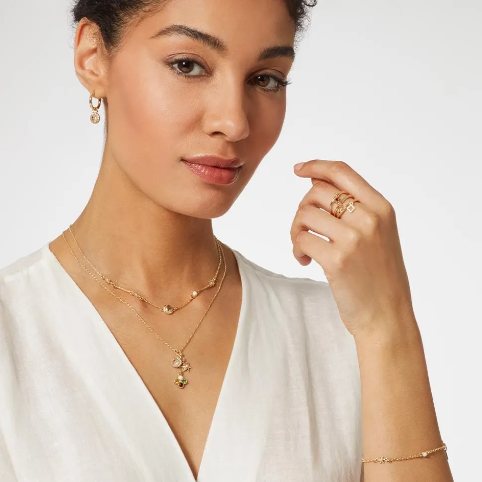 Moon and Star Hoop Earrings