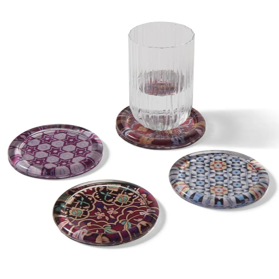 Persian Patterns Glass Coasters
