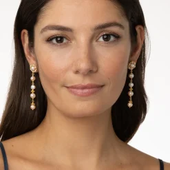 Philippine Pearl Linear Drop Earrings