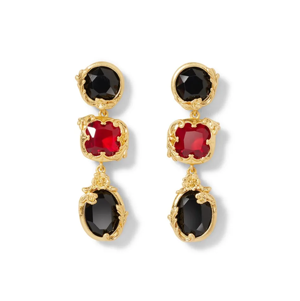 Rococo Motifs Drop Earrings