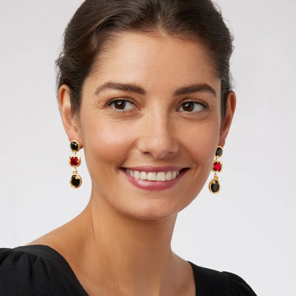 Rococo Motifs Drop Earrings