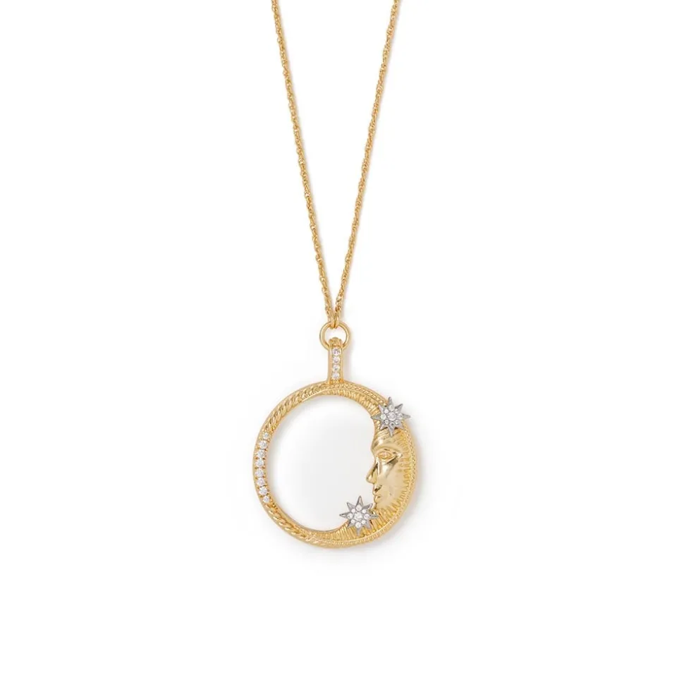 Spanish Day and Night Magnifier Pendant Necklace