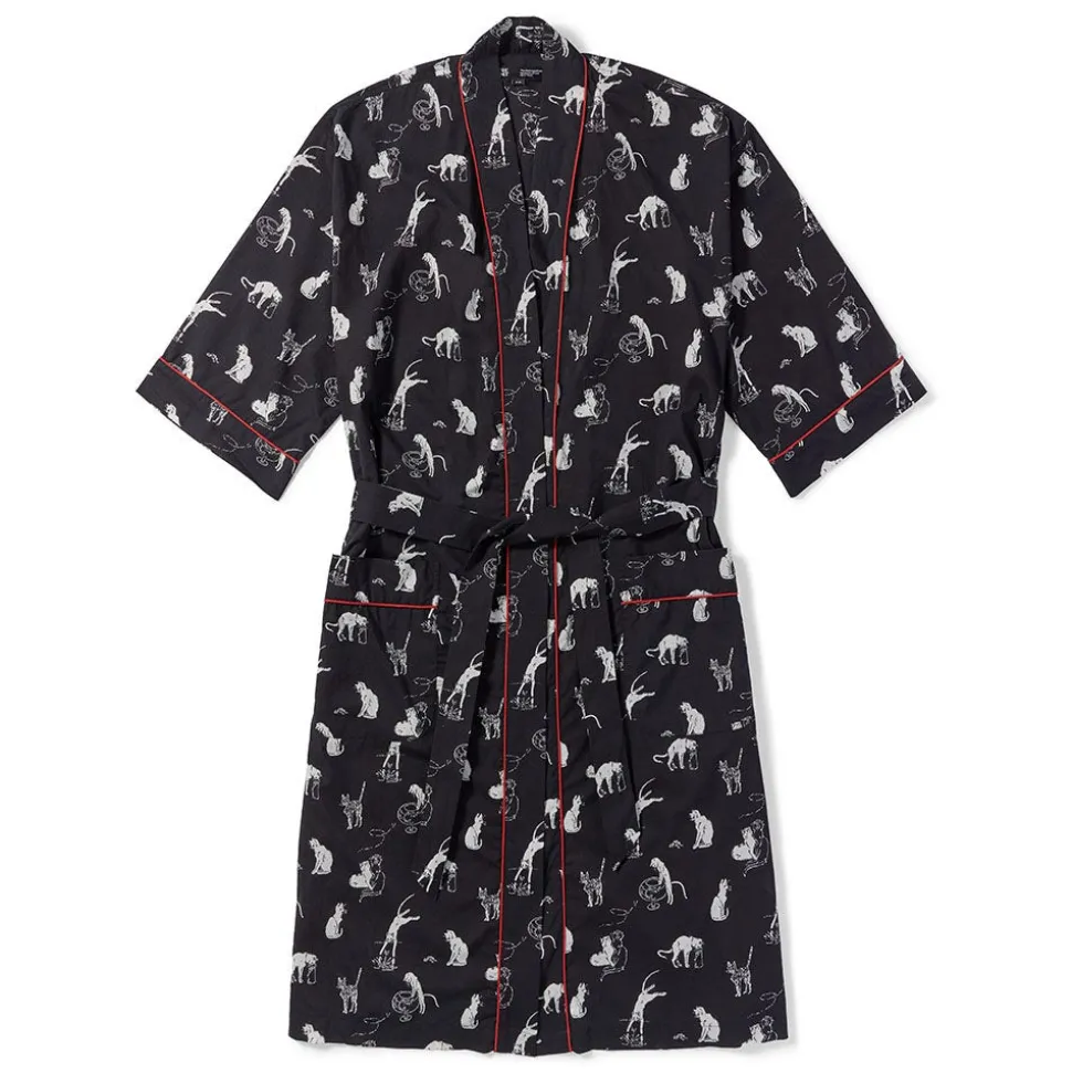 Steinlen Cats Unisex Cotton Robe