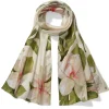 Studies of Magnolias Oblong Silk Scarf