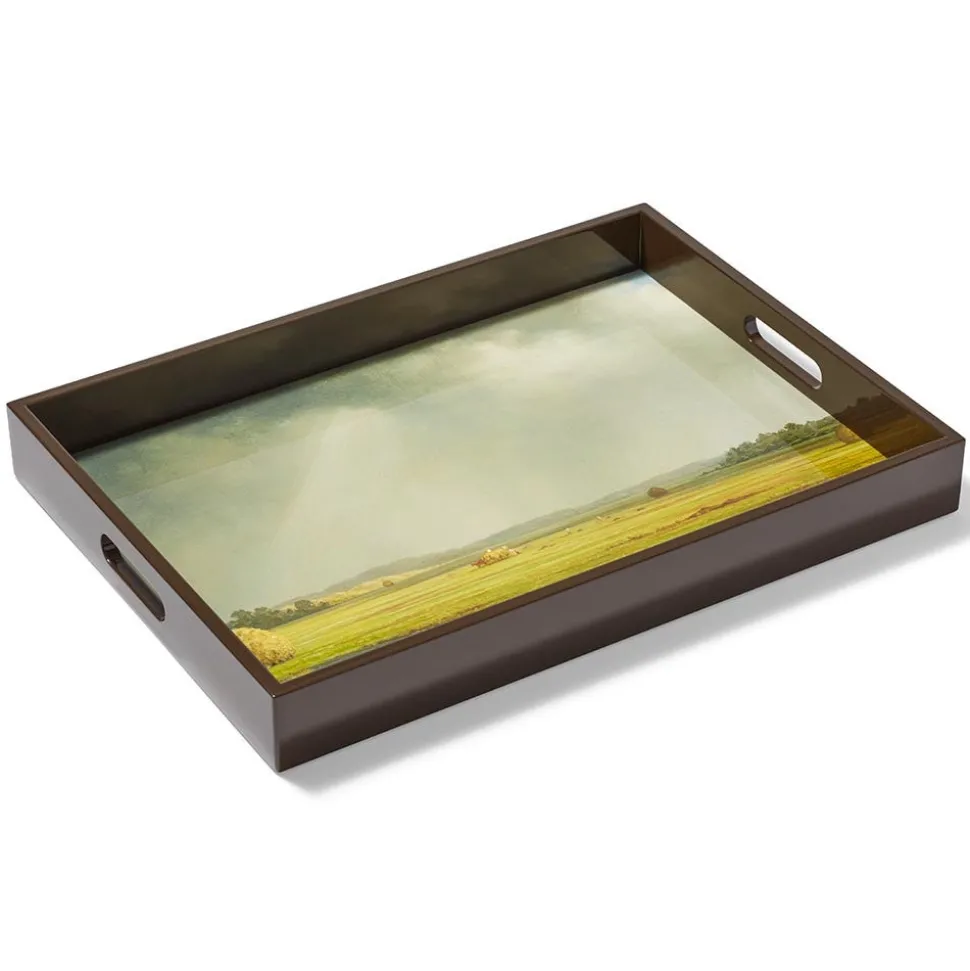 Sublime Landscapes Heade Newburyport Meadows Large Lacquer Tray
