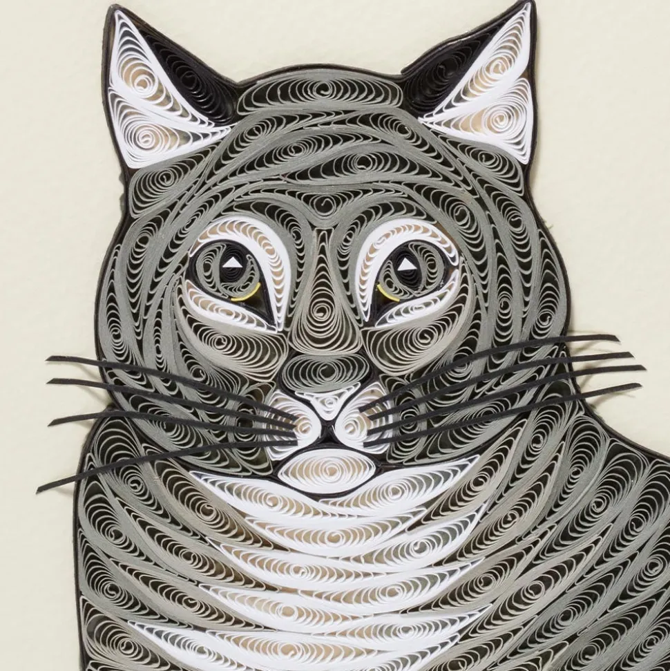 The Favorite Cat Quilled Card