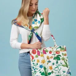 The Met Cloisters Garden Square Silk Scarf