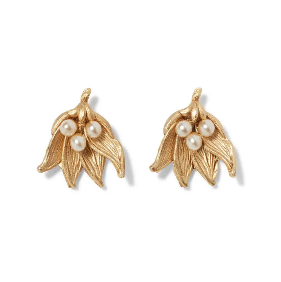 The Met Cloisters Garden Fava Bean Stud Earrings