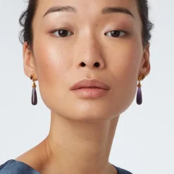 Turkish Amethyst Drop Earrings