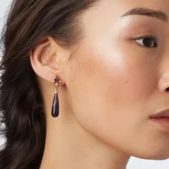 Turkish Amethyst Drop Earrings