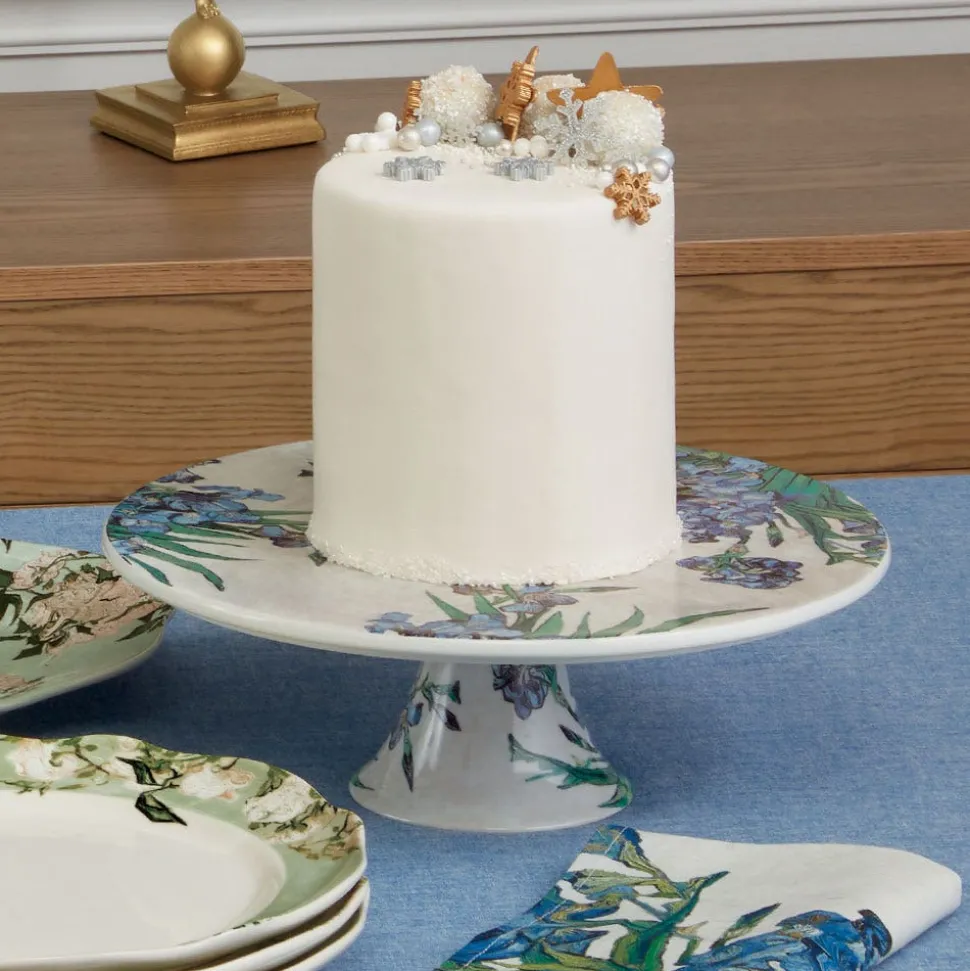 Van Gogh Irises Cake Stand