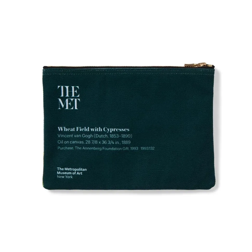 Van Gogh Wheat Field with Cypresses Zip Pouch