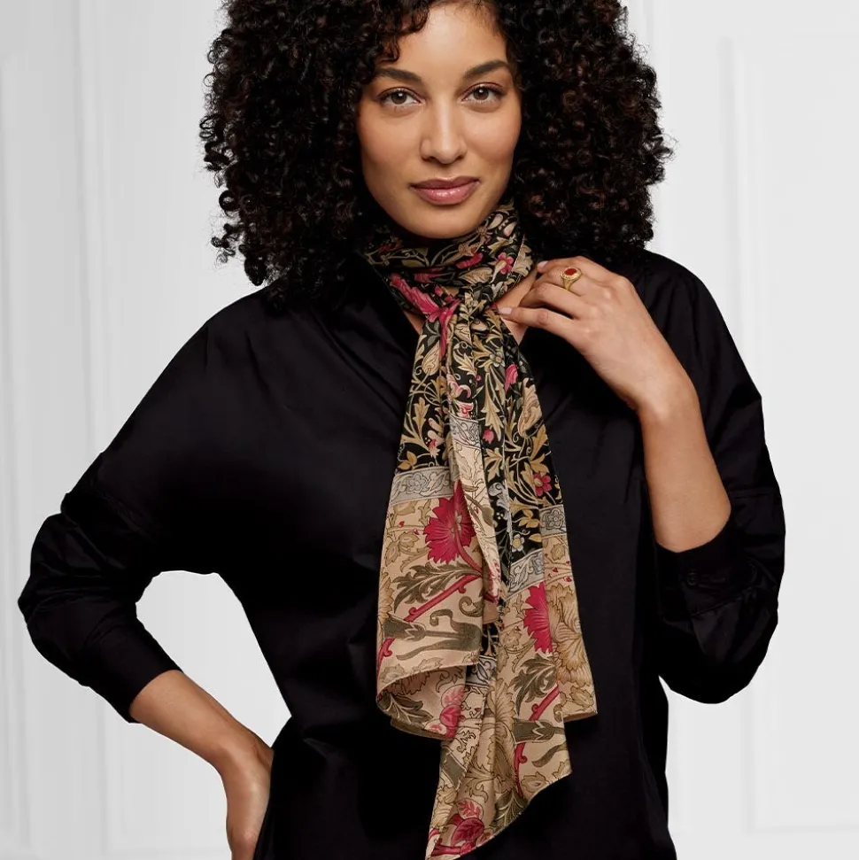 William Morris Compton Oblong Silk Scarf